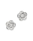 Bloomingdale's Diamond Flower Stud Earrings In 14k White Gold, 0.35 Ct. T.w. - 100% Exclusive