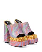 Versace Women's Medusa Aevitas Intrico Printed Platform Sandals