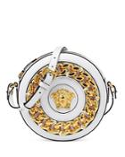 Versace Disco Round Leather Shoulder Bag