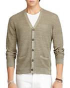 Polo Ralph Lauren Linen Silk V-neck Cardigan Sweater