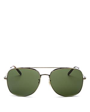Oliver Peoples Men's Brow Bar Aviator Sunglasses, 54mm