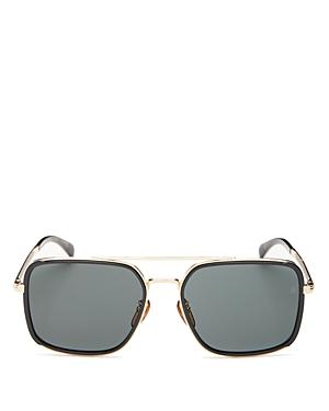 David Beckham Men's Brow Bar Aviator Sunglasses, 59mm