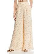Fame And Partners The Carlota Floral-print Wide-leg Pants