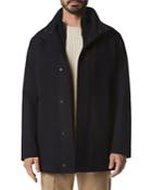 Andrew Marc Coyle Barn Coat With Ribbed Bib