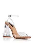 Aqua Women's Glass Ankle Strap High Heel Sandals - 100% Exclusive