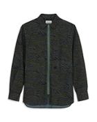 Kenzo Animal Print Zip Shirt