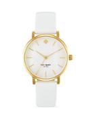 Kate Spade New York Metro Leather Strap Watch, 34mm