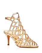Vince Camuto Paxton Metallic Caged Sandals