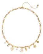 Kate Spade New York Wishes Cubic Zirconia & Mother Of Pearl Mixed Charm Necklace, 18-21