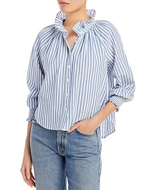 Veronica Beard Calisto Ruffled Shirt