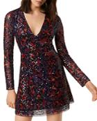 French Connection Inari Embellished Sequin Mini Dress