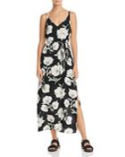 Aqua Floral Print Crisscross Maxi Dress - 100% Exclusive