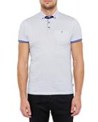 Ted Baker Mesh Printed Regular Fit Polo