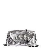 Zadig & Voltaire Rockyssime Metallic Leather Pouch Clutch