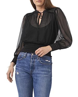 1.state Smocked Tulle Top