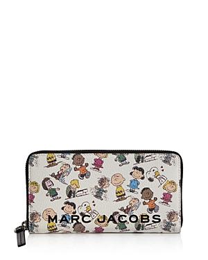 Marc Jacobs Box Peanuts Leather Continental Wallet