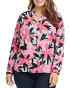 Nic + Zoe Plus Printed Blouse