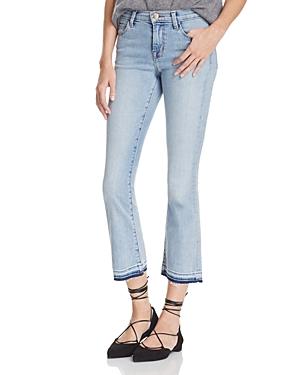 J Brand Selena Crop Bootcut Jeans In Deserted