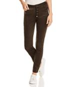 Paige Hoxton Ankle Skinny Corduroy Velvet Jeans In Midnight Forest - 100% Exclusive