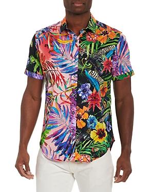 Robert Graham Bleak Horizon Cotton Blend Floral Print Classic Fit Button Down Shirt