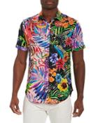 Robert Graham Bleak Horizon Cotton Blend Floral Print Classic Fit Button Down Shirt
