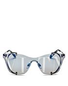 Valentino Women's Mirrored Shield Sunglasses, 130mm