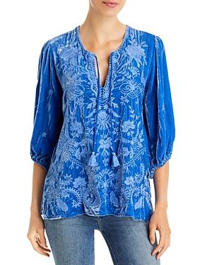Johnny Was Arzella Velvet Top