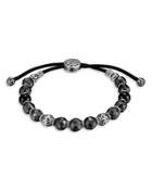 John Hardy Bronze & Silver Classic Chain Men's Black Tourmaline Bolo Bracelet