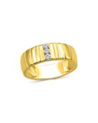 Men's Diamond Three-stone Ring In 14k Yellow Gold, 0.15 Ct. T.w. - 100% Exclusive
