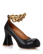 Stella Mccartney Women's Groove Chain Ankle Strap Pumps