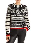 See By Chloe Lucky Clover Jacquard Sweater
