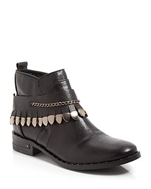 Freda Salvador Fringe Overlay Flat Booties - Star