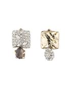 Alexis Bittar Mismatched Crystal Cluster Stud Earrings