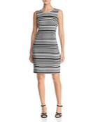 Calvin Klein Striped Jacquard Sheath Dress