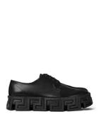Versace Men's Greca Labyrinth Lace Up Shoes
