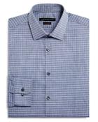 John Varvatos Star Usa Grid Check Slim Fit Dress Shirt