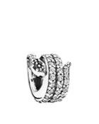 Pandora Charm - Sterling Silver & Cubic Zirconia Sparkling Snake, Moments Collection