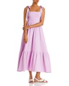 Aqua Smocked Tiered Gauze Midi Dress - 100% Exclusive