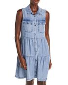 Aqua Collette Chambray Shirt Dress - 100% Exclusive