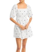 Rails Selene Floral Embroidered Seersucker Dress