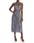 Ramy Brook Dina Metallic Halter Midi Dress - 100% Exclusive