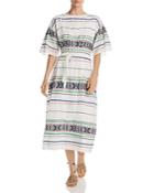 Joie Lilianaly Embroidered Midi Dress