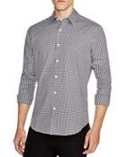 Theory Sylvain Amicable Gingham Slim Fit Button Down Shirt