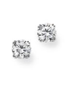 Bloomingdale's Certified Round Diamond Stud Earrings In 14k White Gold, 0.50 Ct. T.w. - 100% Exclusive