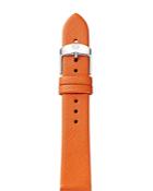 Michele Burnt Orange Saffiano Watch Strap, 16mm