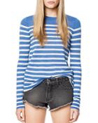 Zadig & Voltaire Miss Striped Cashmere Sweater