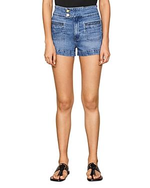 Frame Le Hardy Jean Shorts In Ocean Side
