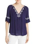 Paige Chessa Embroidered Blouse
