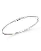 Bloomingdale's Diamond Graduated Bangle Bracelet In 14k White Gold, 0.5 Ct. T.w. - 100% Exclusive