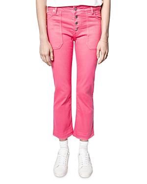 Zadig & Voltaire Londa Flared Ankle Jeans In Buva